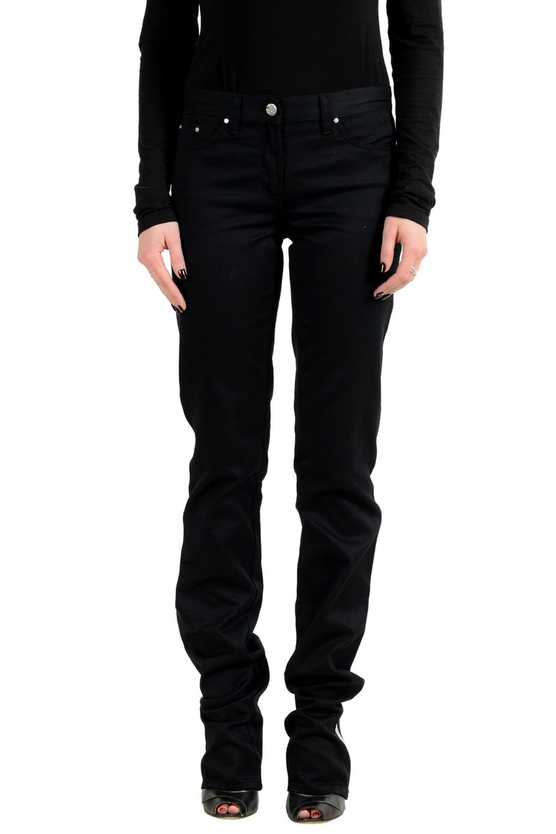 Gianfranco Ferre GF Women's Black Detailed Straight Leg