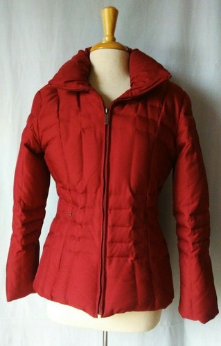 Red-Burgundy ~ Hooded ~ Puffy Down Coat 