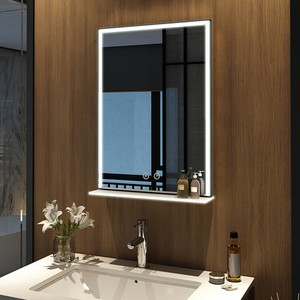 Led Badezimmerspiegel Touch Badspiegel Mit Beleuchtung Glas Ablage 50x70 Cm Ebay