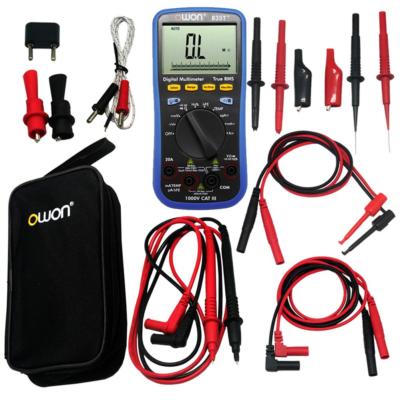 OWON large LCD B35T+ Multimeter Bluetooth + Aidetek Test Leads TLP20157 USA