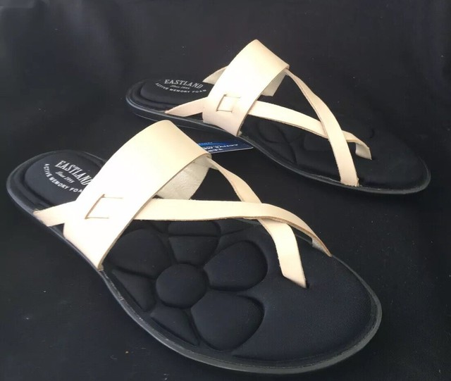 memory foam flat sandals