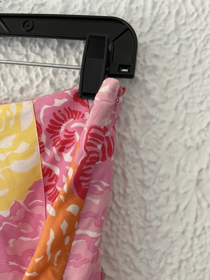 Lilly Pulitzer Ingrid Winner’s Circle floral eyelet hem lined pleated skirt 0 Foto 4 de 4