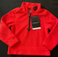 OBERMEYER 1/4 Zip Fleece Top - Red - NWT Boys S 3