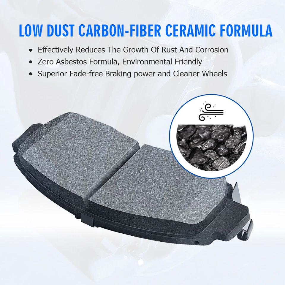 Pastillas de freno delanteras + traseras de cerámica para Nissan Máxima 2009 - 2015 2016 2017 2018 2019 Foto 2 de 4