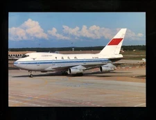 Aviation Airplane Airline postcard T.A.S. 002 Boeing 747 SP J6 C.A.A.C. 
