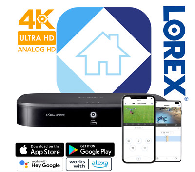   Lorex DVR D841A62B 16 Channel 4K Ultra HD 2TB Security Smart Motion System  