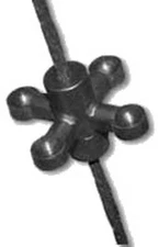 BowJax Ultra BowJax II String Silencer, 4 Pack. Black