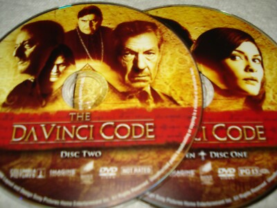 DAVINCI CODE FULSCRN 2DISC DVD DISC ONLY USED TESTED FREESHIP NOTRACKING 