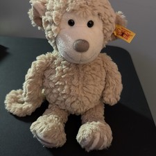 Steiff Bingo Monkey Toy Cuddly Washable Plush Soft Baby Safe Beige 20cm 060274