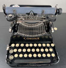 Antique Portable Corona 3 Folding Travel Compact Typewriter art writing book