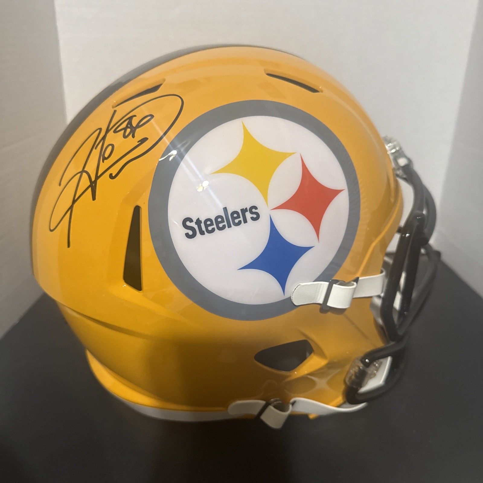 Hines Ward Autographed Signed Pittsburgh Steelers 2007 75 Anniversary Replica FS Beckett 