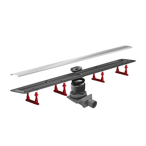 Canalina Doccia Ginevra 550 mm | Scarico Filo Pavimento Acciaio Inox
