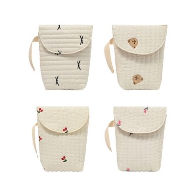 Embroidered Cotton Diaper Bag Strollers Organizer Case Soft Breathable for Baby