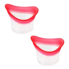 2pcs Eye Wash Cup Eye Wash Cleaner Kit Silicone Eyes Cleaning Cup for Rinse Port