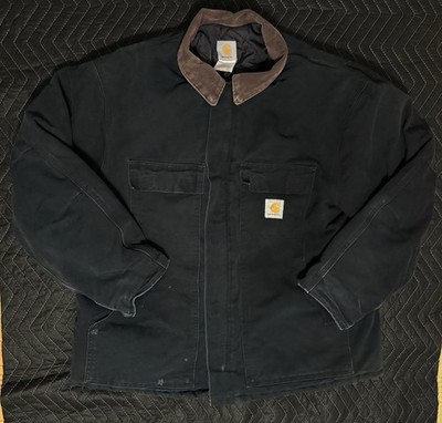 Vintage Carhartt C03 BLK Arctic Traditional Jacket Black Mens 48