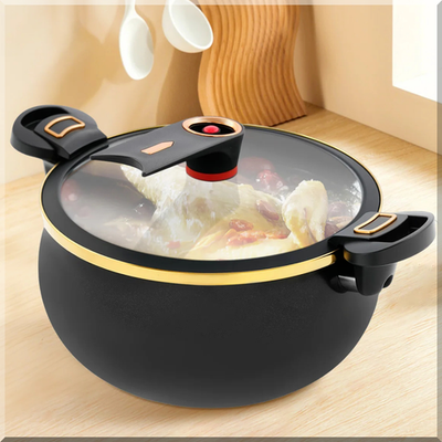 #ad 8L Pressure Cooker Non Stick Micro Multi Function Micro Pressure Cooking Pot $28.95