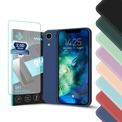 Hülle für Apple iPhone XR Soft Touch Case Cover Bumper Silikon Schutzhülle Top