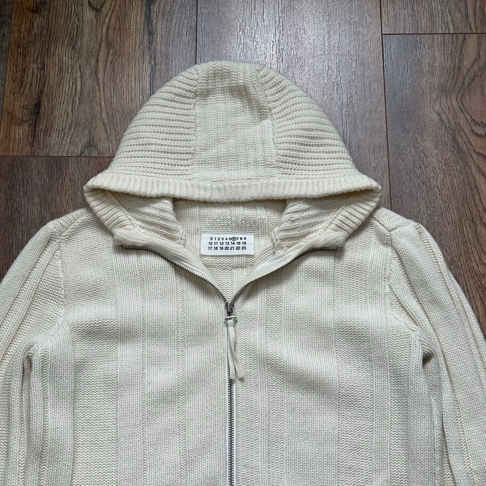 MAISON MARGIELA Felpa con cappuccio Maison Martin Margiela Archivio Maglia Gilet Cappuccio Taglia (L) Rara Francia