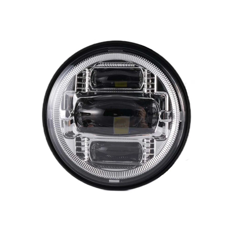 Combo de faros antiniebla LED 7" 4,5" para Honda Shadow 500 700 800 1100 Foto 4 de 4