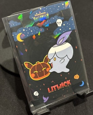 Rare Pokemon Halloween Full Art Litwick Card Database Low Pop Card  
