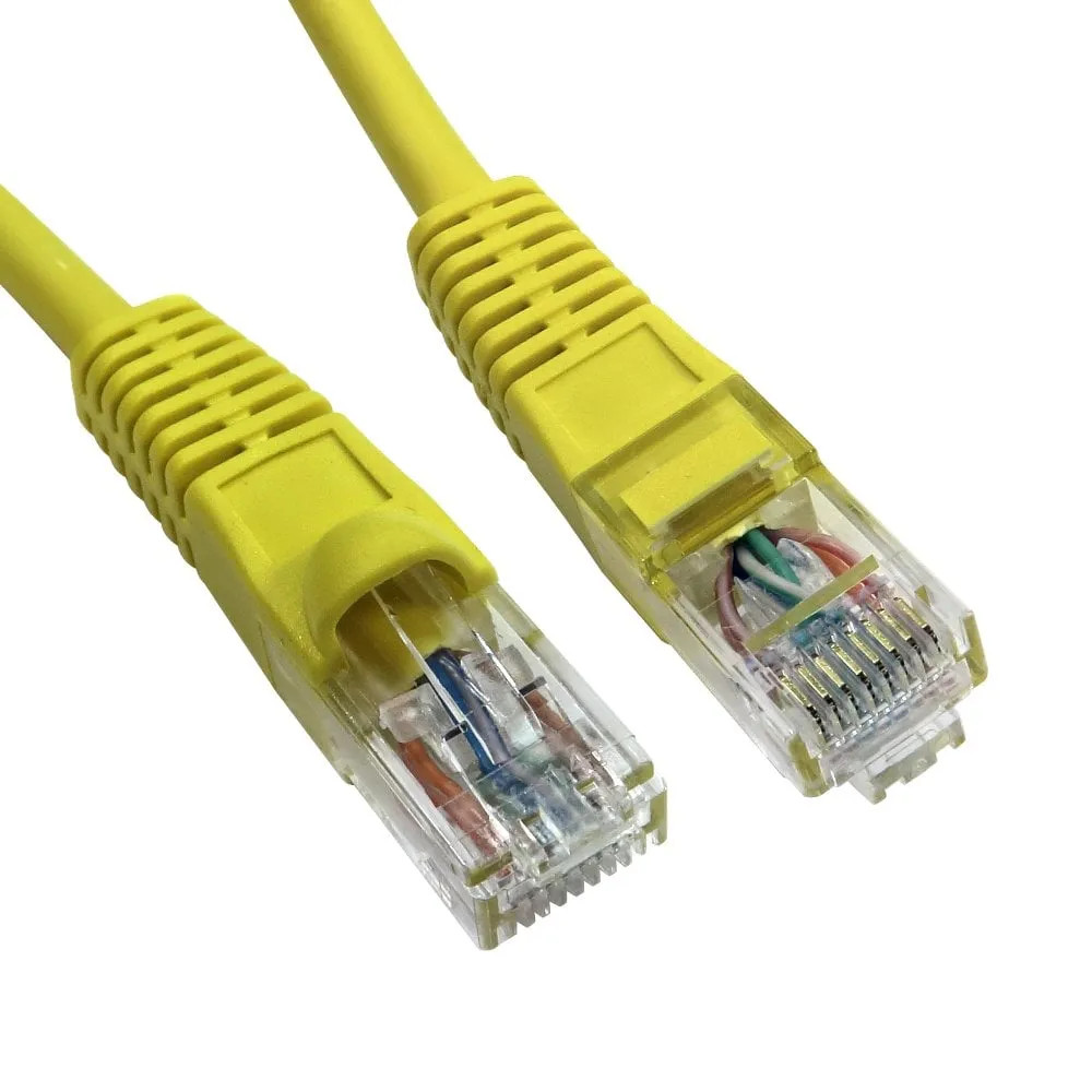 Cables Direct 15m Snagless Cat6 LSZH Patch Cable - Yellow