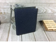 BLUE color nice leather wallet vertical style men