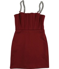 GUESS Womens Construction Chains Bustier Dress