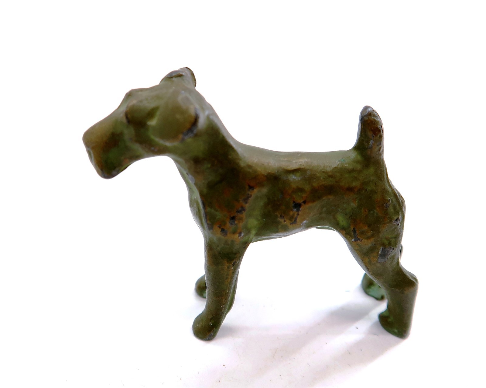 Vintage SRG Sell Right Gifts SCOTTISH or FOX TERRIER Dog Paperweight 1.75" Tall