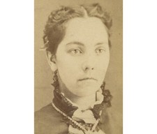 CIVIL WAR ERA LADY W/ BEAUTIFUL DRESS
