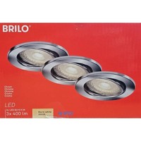 Briloner Led Einbauleuchten Chrom 3Er-Set,3Xgu10/5W (7220-038)