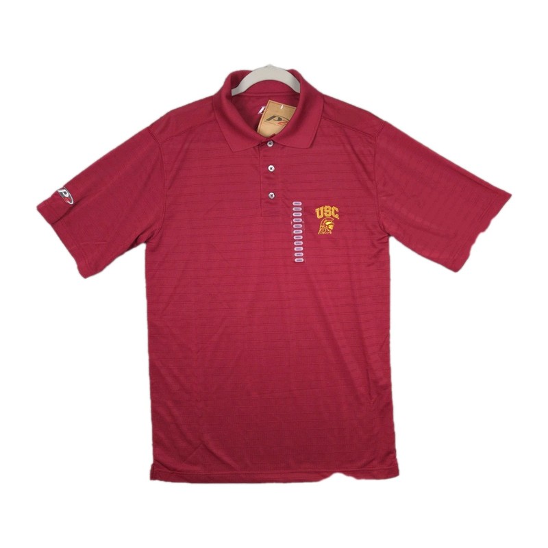 USC Embroidered Polo Shirt *NWT* Pro Player P2 Cardinal & Gold Men's Size Small
