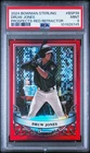2024 Bowman Sterling Prospects #BSP39 Druw Jones Red Refractor 2/5 PSA 9 JT