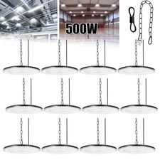 12Pcs 500W UFO LED High Bay Light Shop Lights Warehouse Commercial Lighting Lamp