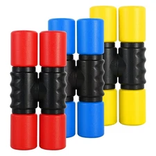 Twist Shaker Set Double Row Percussion Instrument Latin Yellow Blue Red 3 PCS