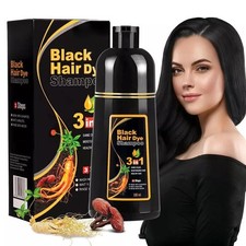 Hair Dye Shampoo 3 in 1 Hair Shampoo Instant Hair Dye Herbal Ingredients 500ml