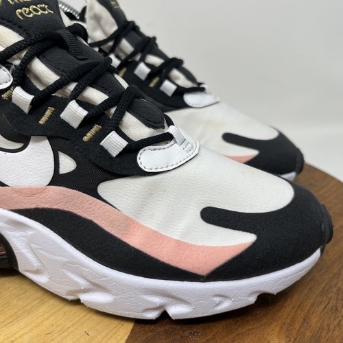 Nike Womens Air Max 270 React AT6174-005 White Running Shoes Sneakers Size 7.5 - Picture 3 of 21
