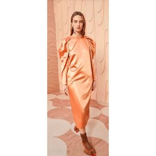 NEW NWT Ulla Johnson Silvana Long Sleeve Midi Dress Copper Size 2