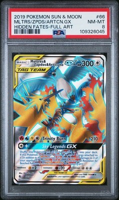 Moltres & Zapdos & Articuno GX (Full Art) 66/68 Hidden Fates Holo