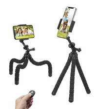 Phone Tripod, Flexible Tripod, Upgrade 4-Axis Angle Adjustment, Unique 360  R...