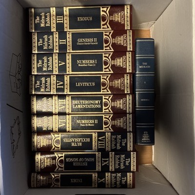 Soncino English Midrash Rabbah 10 Volume Set, Nice