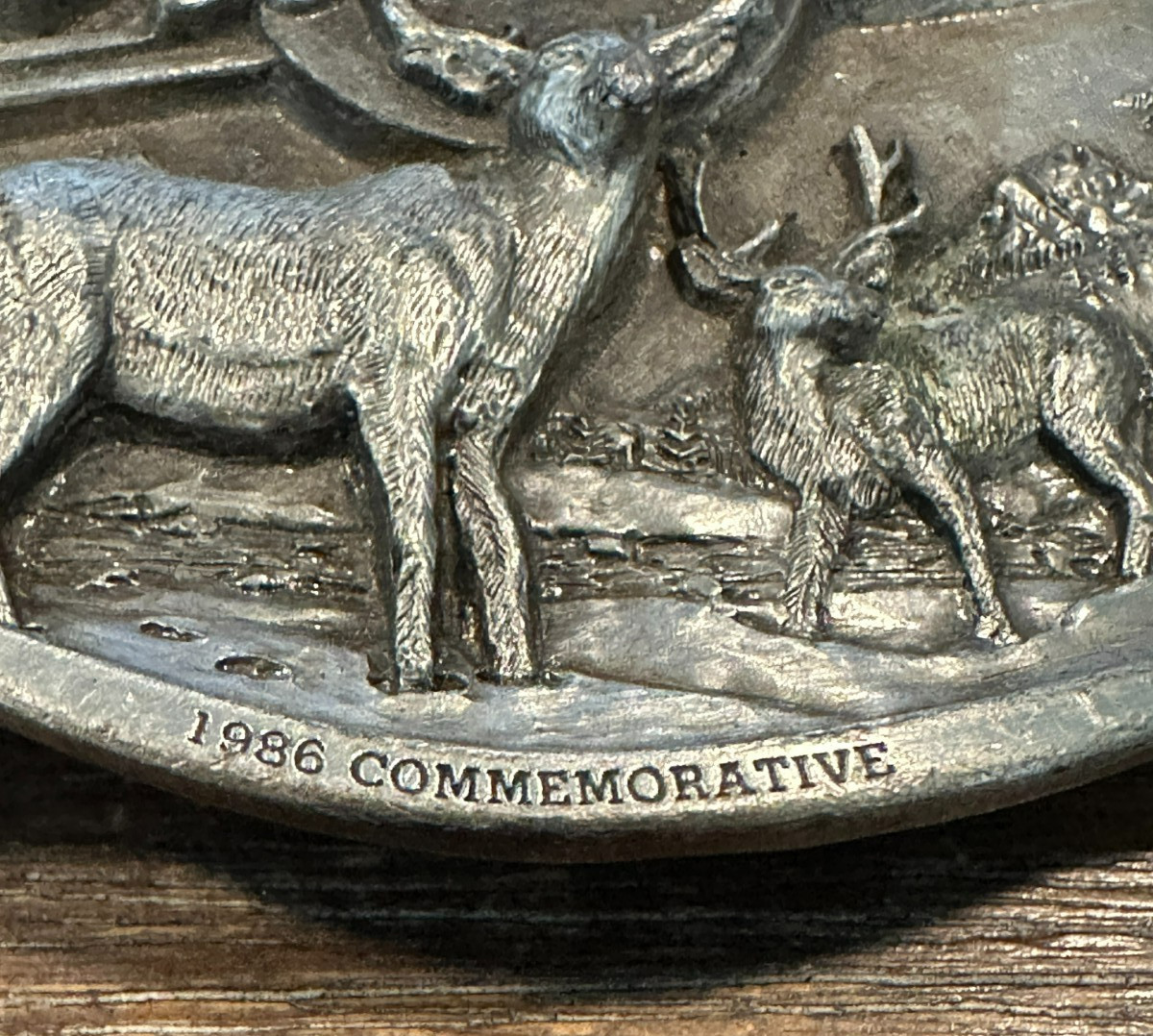 American Wildlife 1986 Commemorative Buckle MULE DEER 908/2500 Siskiyou