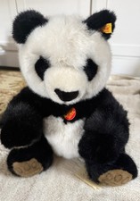Steiff Panda Bear Plush Manschli Cosy Friends Eartag 064821 German Collectible