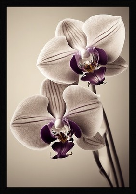 Vibrant Orchid Framed Wall Art Poster Canvas Print Picture