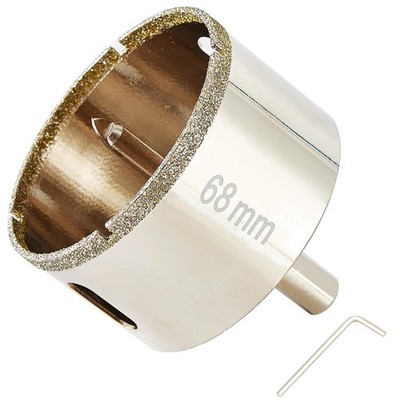 Diamant-Lochsäge 68mm Fliesenlochkreis, Nass, Keramik, Marmor, Granit