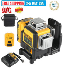 Dewalt DW089LG 12-Line Green Beam Laser Level - 360  3-Side Coverage        