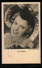 Schauspielerin Gretl Theimer, mit einem Hut abgelichtet, Ansichtskarte 