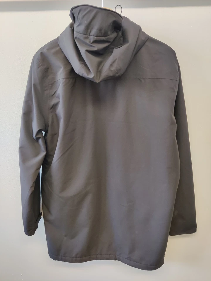 CHAQUETA IMPERMEABLE REGATTA GREAT OUTDOOR CARBÓN MEDIO PARKA CREMALLERA FORRADA CAPUCHA HOMBRE Foto 3 de 4