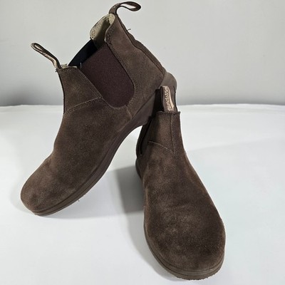 Blundstone Active Series Chelsea Boots Mens 10 AU 11 US Brown Suede Comfort Shoe