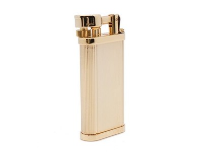Dunhill Unique Gold Lighter Vertical lines - Gold Platted
