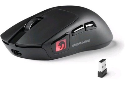 Mambasnake M4 Wireless Gaming Mouse Programmable PC MAC WIN RBG Logo 24k Optical